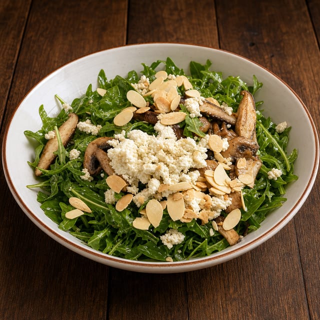 Ensalada De Arugula y Setas.