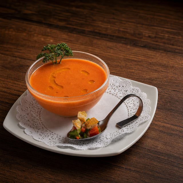 Sopa De Gazpacho C / Guarnición.
